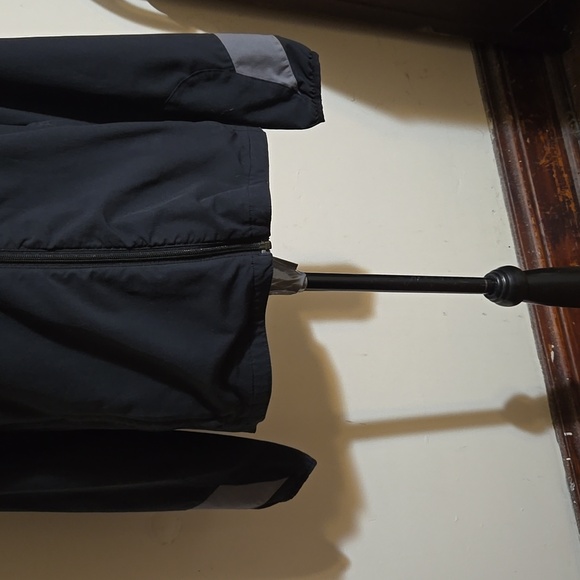 Under Armour Men Sz Sm Black Lightweight Full Zip-Up Windbreaker Inside Pockets - Picture 3 of 10